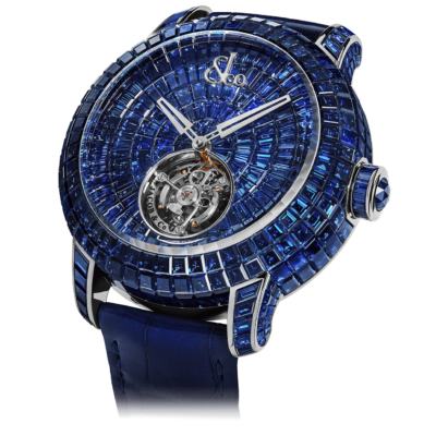 Jacob & Co. Caviar Tourbillon Baguette Blue Sapphires Limited Edition 47mm