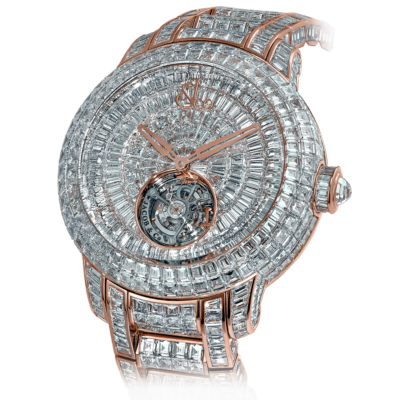 Jacob & Co. Caviar Tourbillon Baguette Diamonds Bracelet Limited Edition 47mm