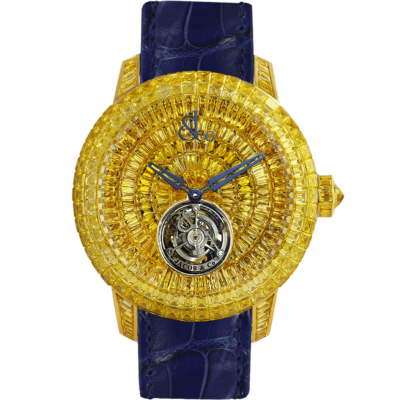 Jacob & Co. Caviar Tourbillon Baguette Yellow Sapphires Limited Edition 47mm