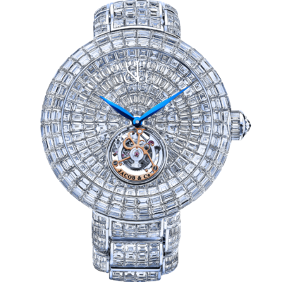 Jacob & Co. Brilliant Flying Tourbillon Baguette Bracelet Limited Edition 47mm