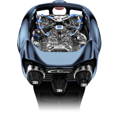 Jacob & Co. Bugatti Chiron Tourbillon Blue Titanium Limited Edition
