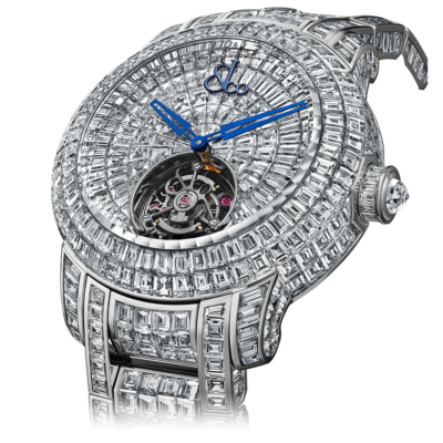 Jacob & Co. Caviar Tourbillon Baguette Diamonds Bracelet Limited Edition 47mm