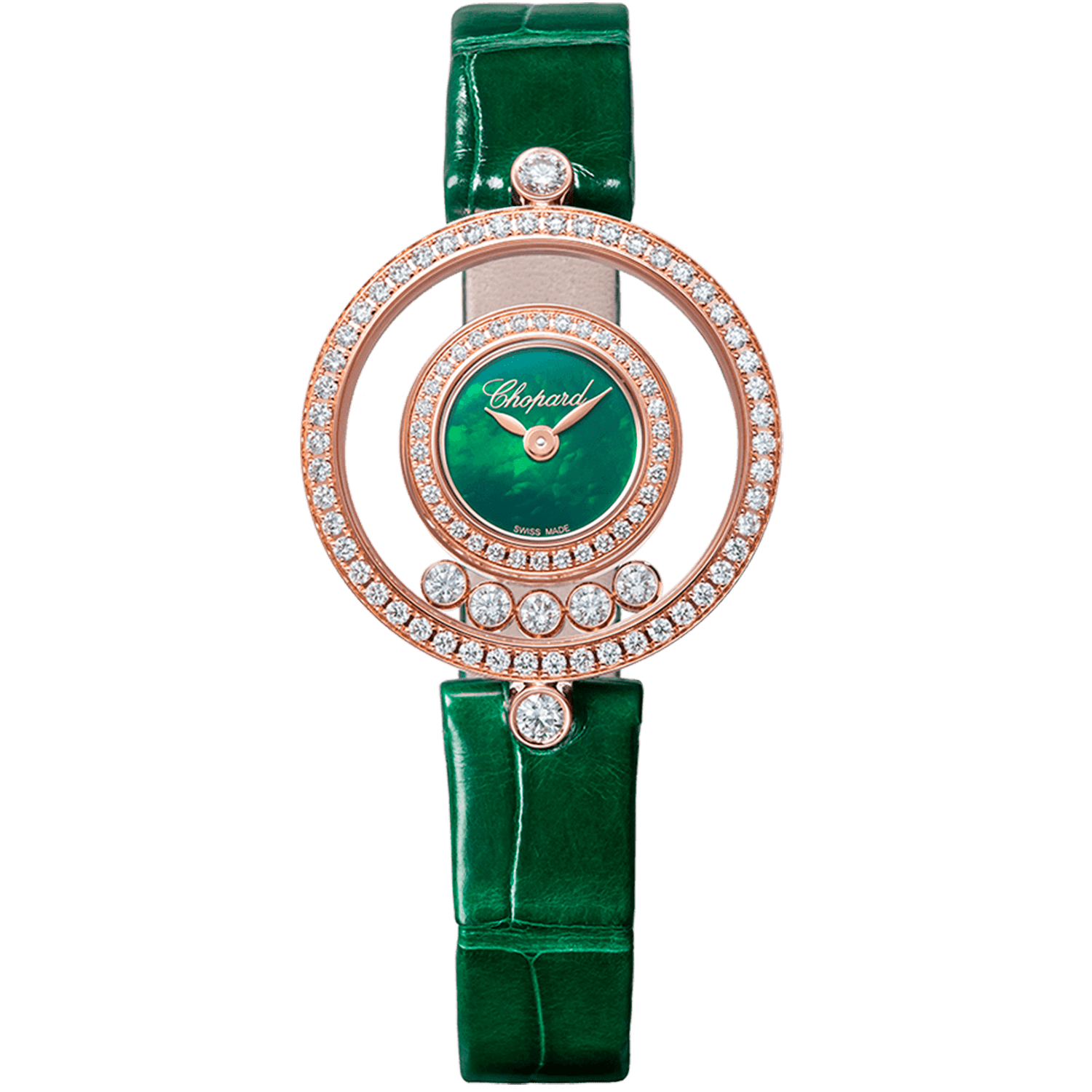 對聯25 Chopard 203957-1214 Happy Diamonds Icons - 25.80mm - White Gold